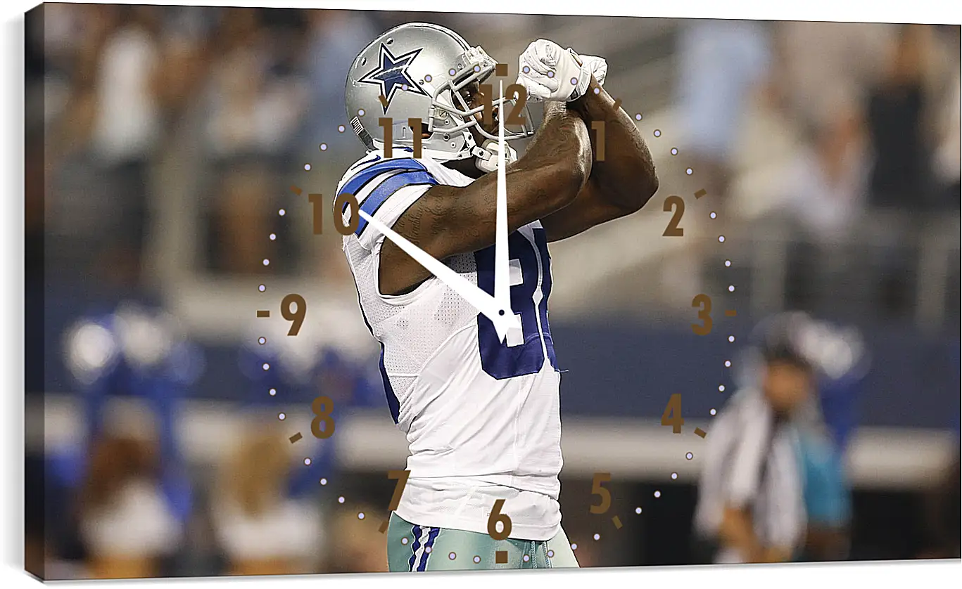 Часы картина - dez bryant, dallas cowboys, football
