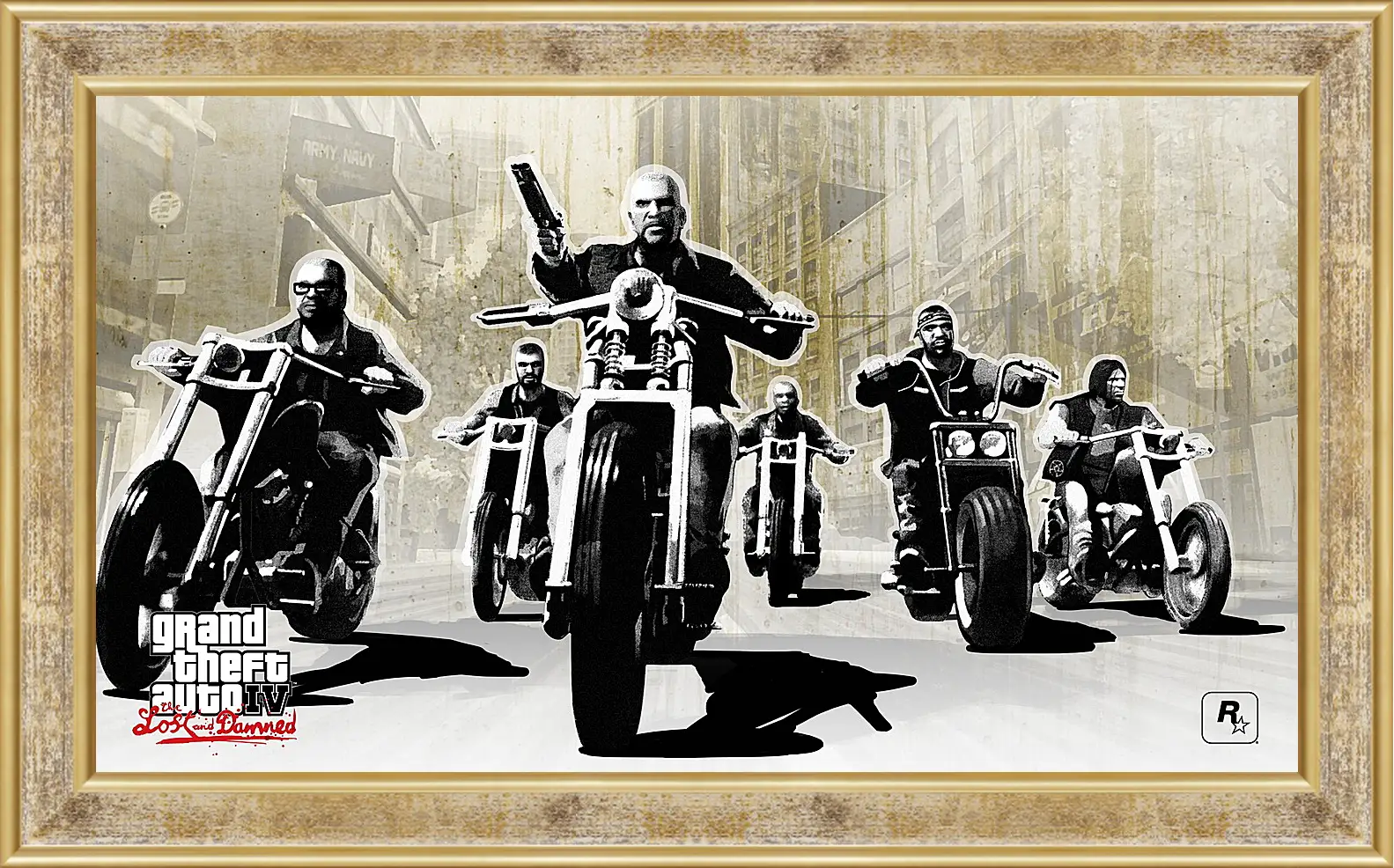 Картина в раме - gta 4 lost and damned, grand theft auto 4 lost and damned, bikers
