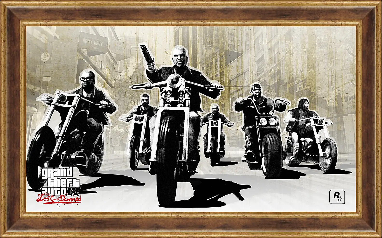 Картина в раме - gta 4 lost and damned, grand theft auto 4 lost and damned, bikers
