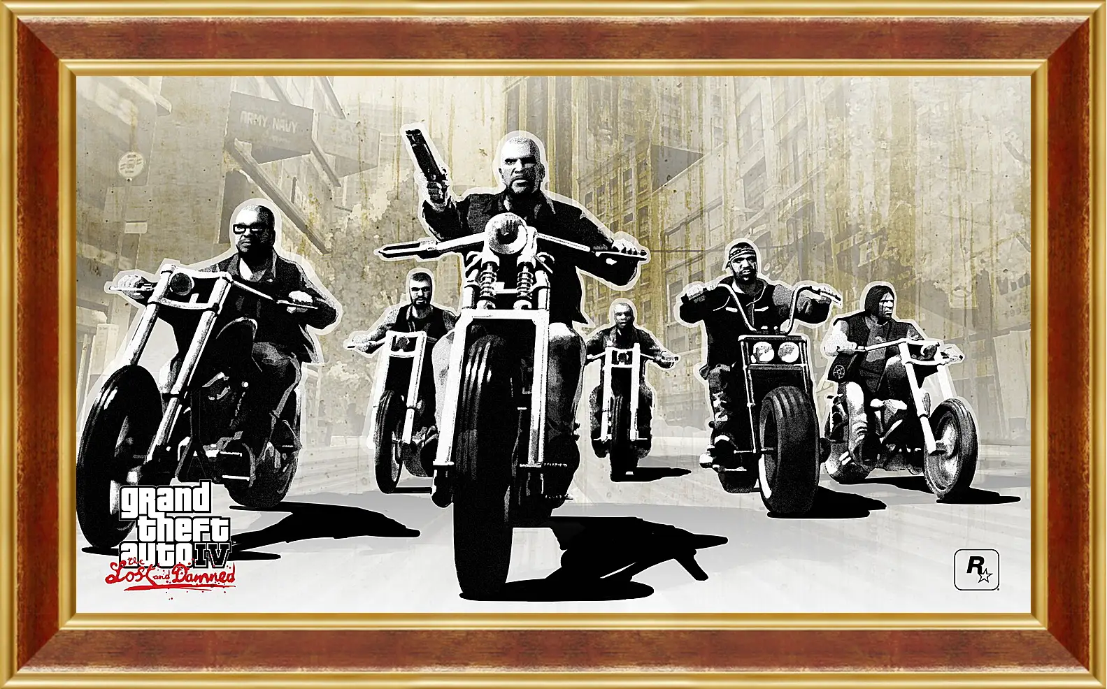 Картина в раме - gta 4 lost and damned, grand theft auto 4 lost and damned, bikers
