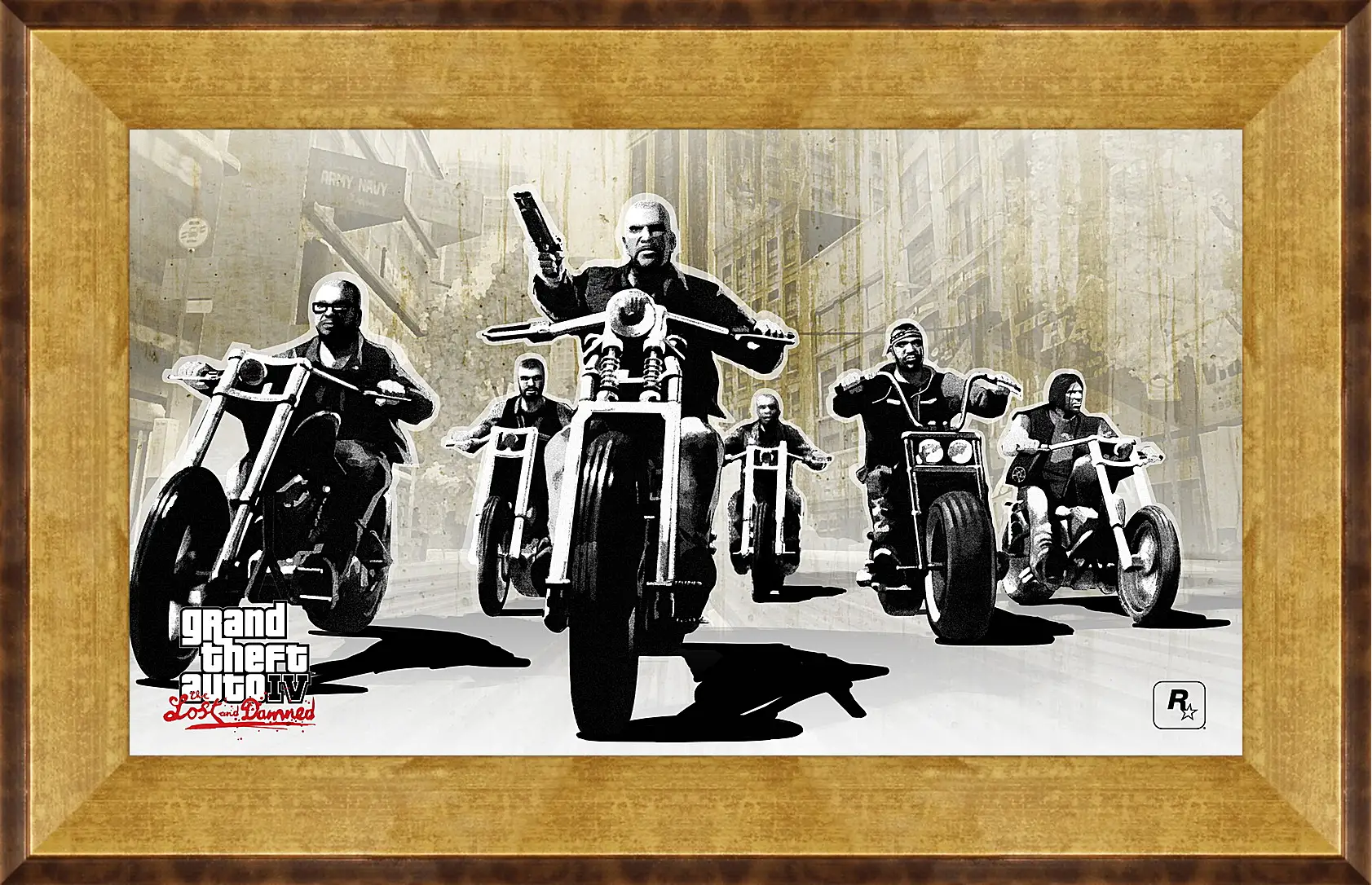 Картина в раме - gta 4 lost and damned, grand theft auto 4 lost and damned, bikers
