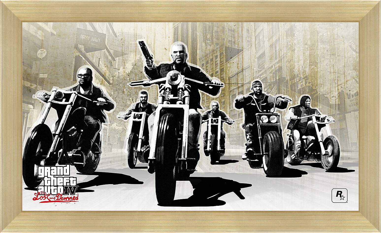 Картина в раме - gta 4 lost and damned, grand theft auto 4 lost and damned, bikers
