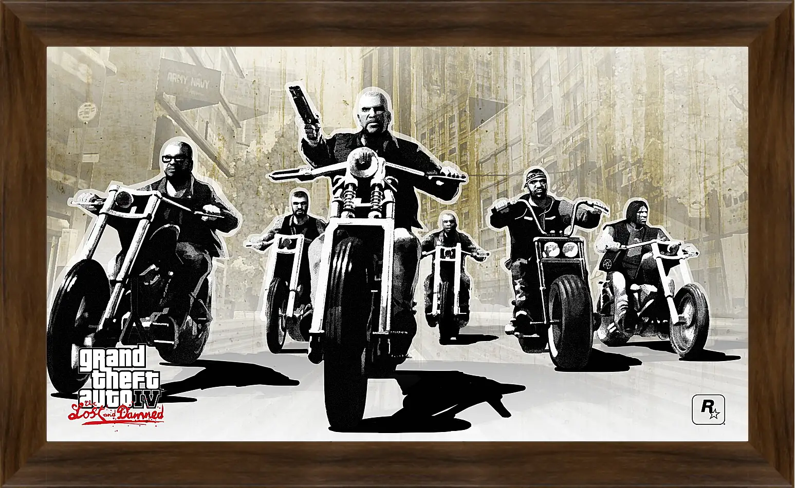 Картина в раме - gta 4 lost and damned, grand theft auto 4 lost and damned, bikers
