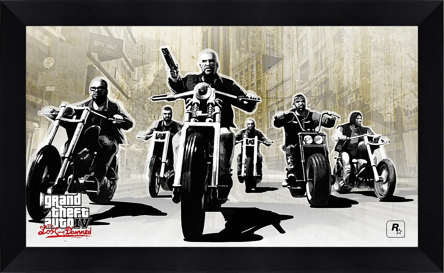 Картина в раме - gta 4 lost and damned, grand theft auto 4 lost and damned, bikers
