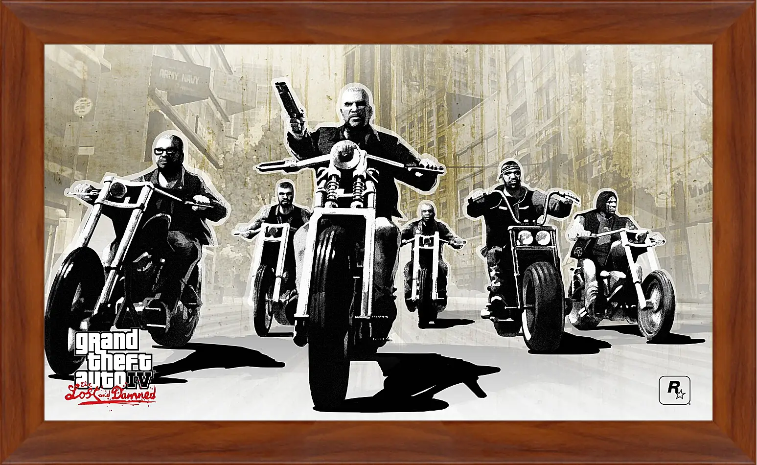 Картина в раме - gta 4 lost and damned, grand theft auto 4 lost and damned, bikers
