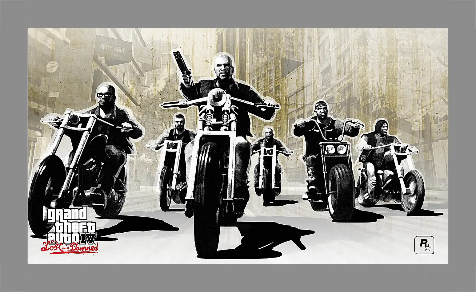 Картина в раме - gta 4 lost and damned, grand theft auto 4 lost and damned, bikers
