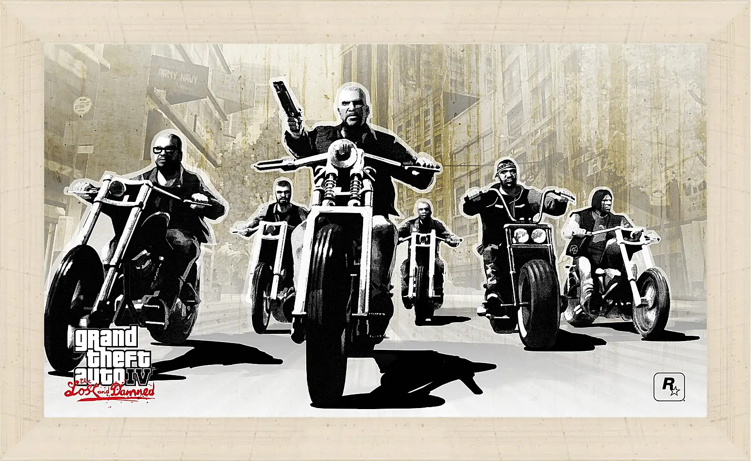 Картина в раме - gta 4 lost and damned, grand theft auto 4 lost and damned, bikers
