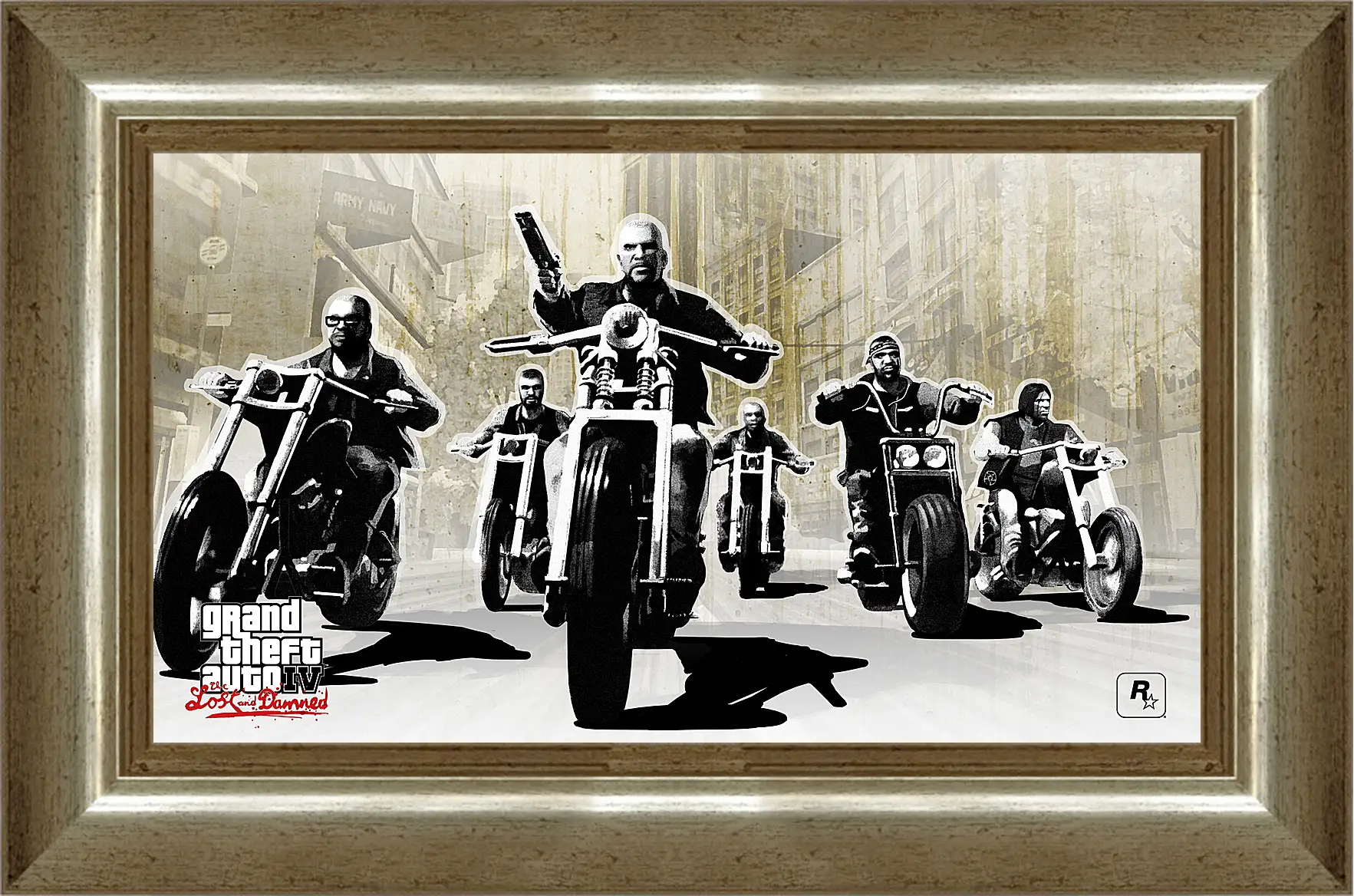 Картина в раме - gta 4 lost and damned, grand theft auto 4 lost and damned, bikers
