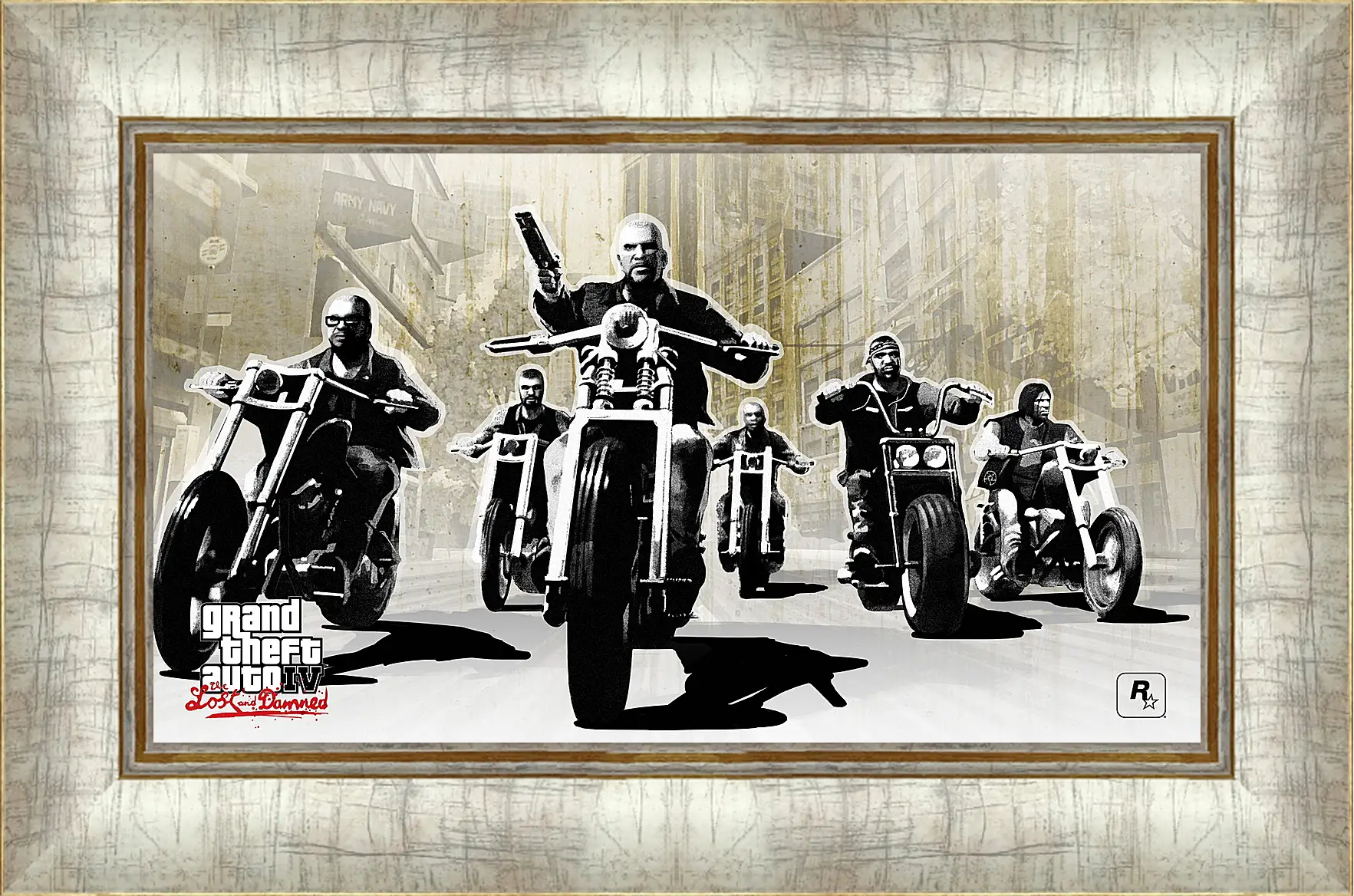 Картина в раме - gta 4 lost and damned, grand theft auto 4 lost and damned, bikers
