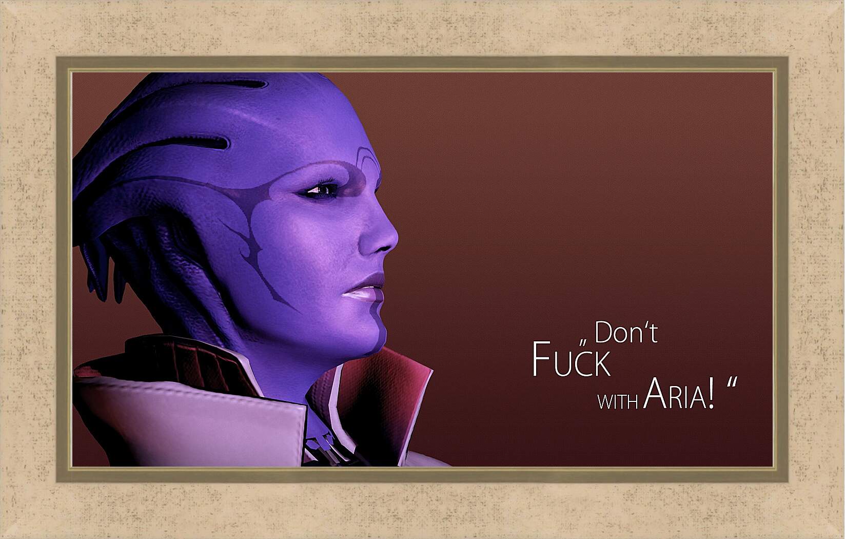 Картина в раме - mass effect, aria tloak, quote
