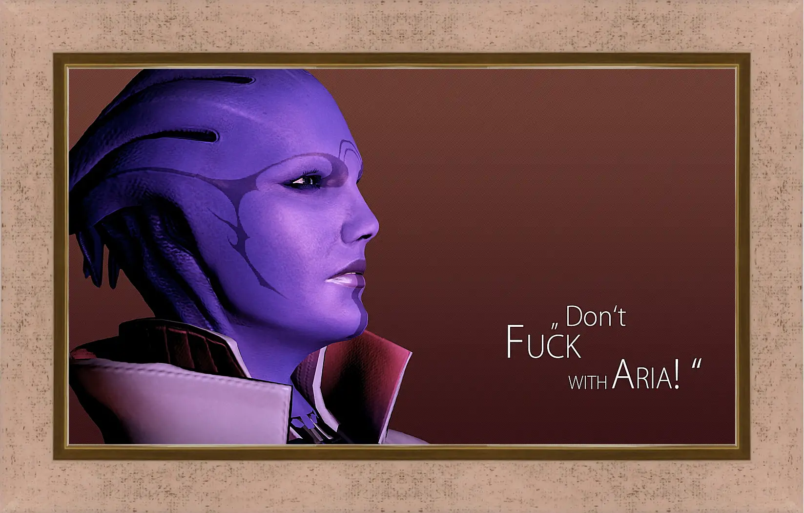 Картина в раме - mass effect, aria tloak, quote
