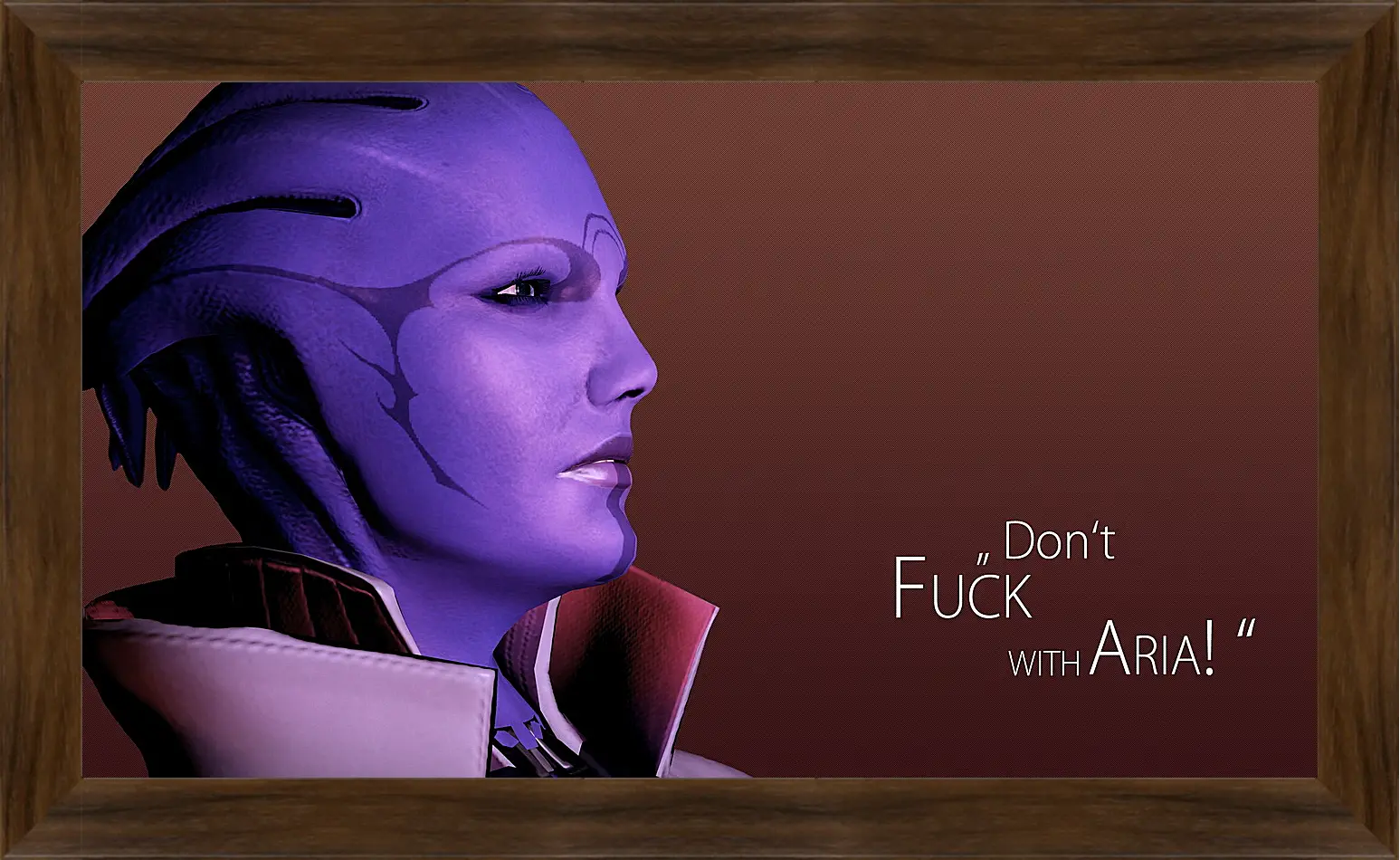 Картина в раме - mass effect, aria tloak, quote
