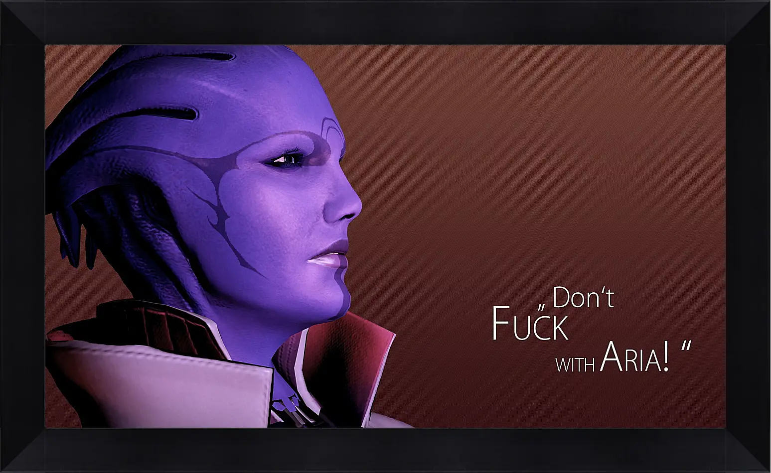 Картина в раме - mass effect, aria tloak, quote
