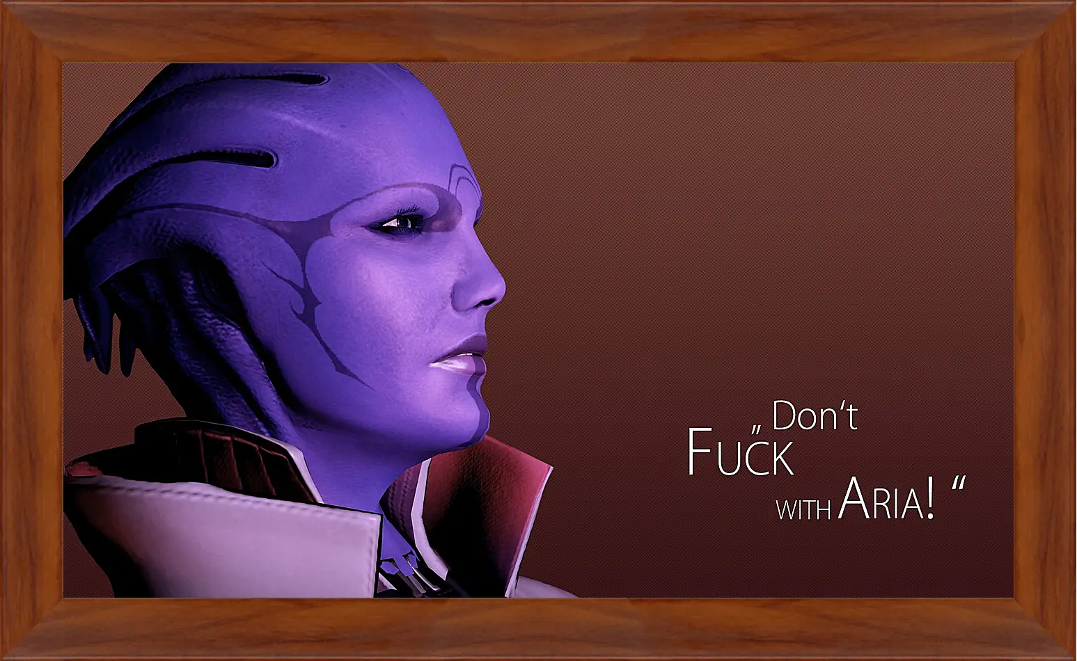 Картина в раме - mass effect, aria tloak, quote
