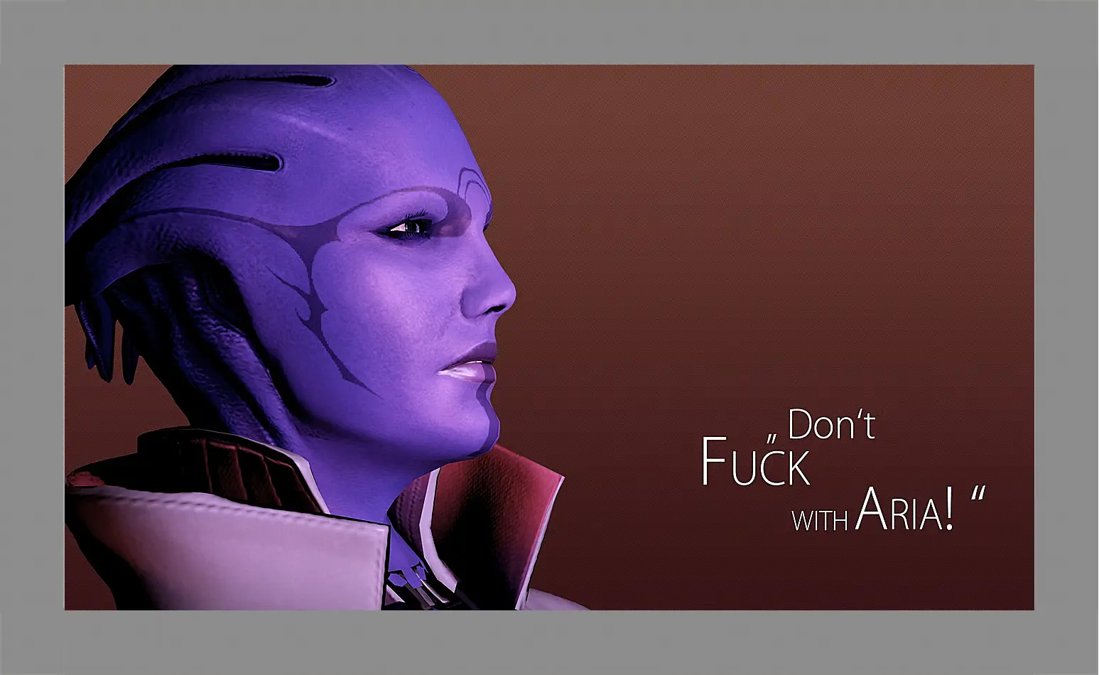 Картина в раме - mass effect, aria tloak, quote
