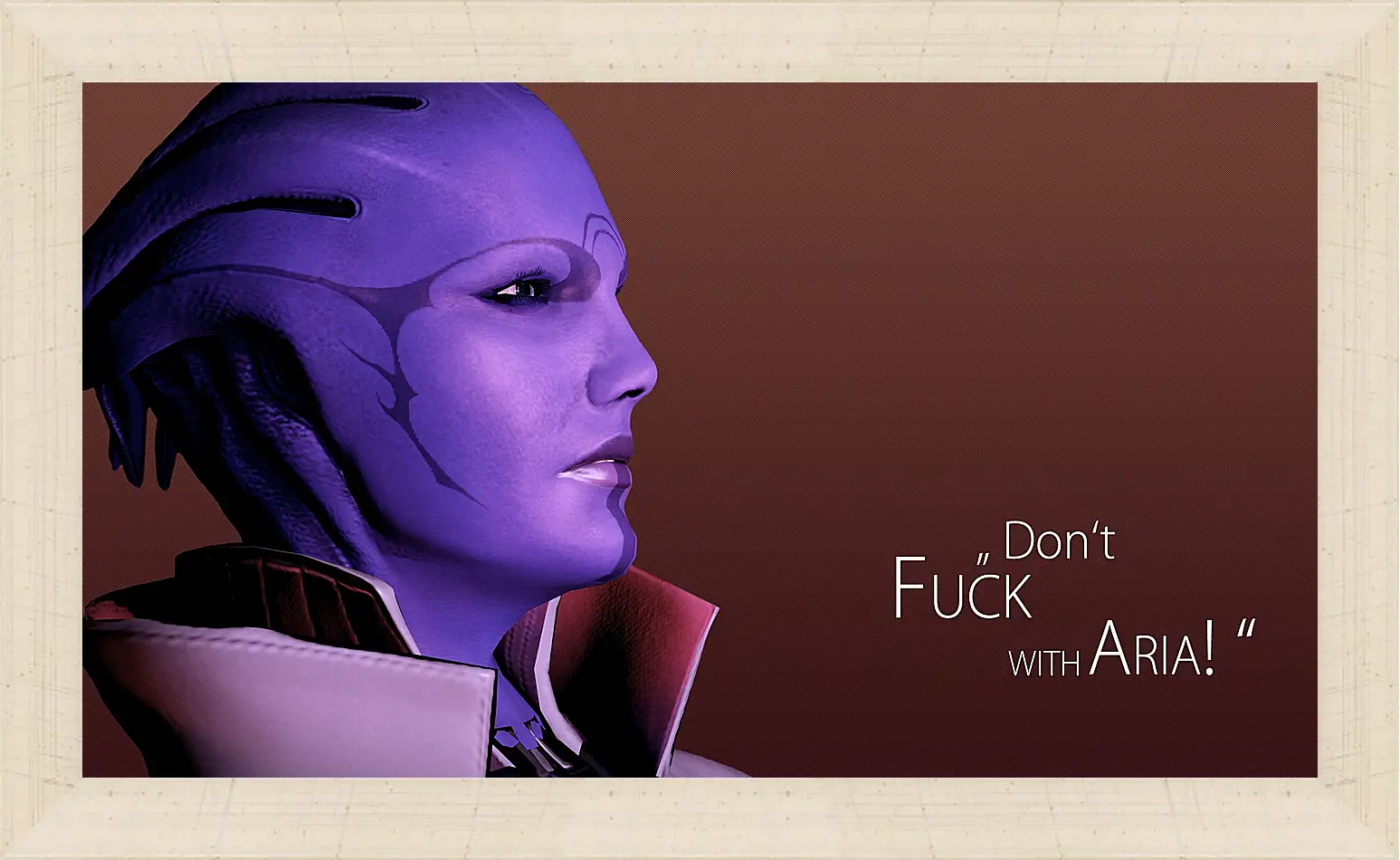 Картина в раме - mass effect, aria tloak, quote
