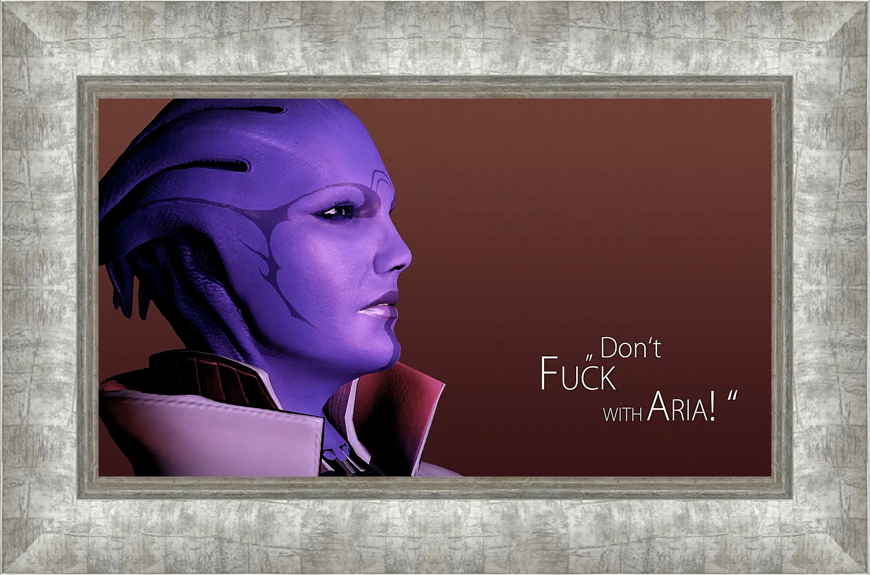 Картина в раме - mass effect, aria tloak, quote
