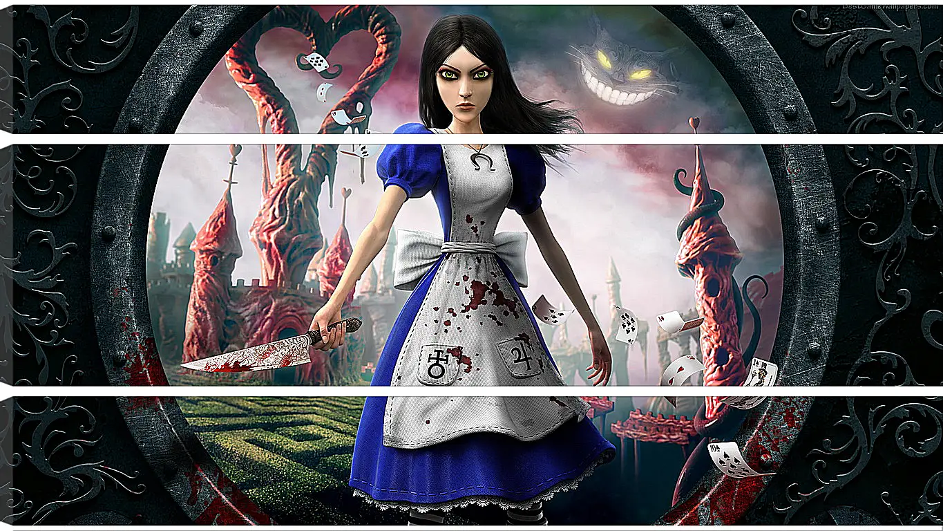 Модульная картина - alice madness returns, girl, dress
