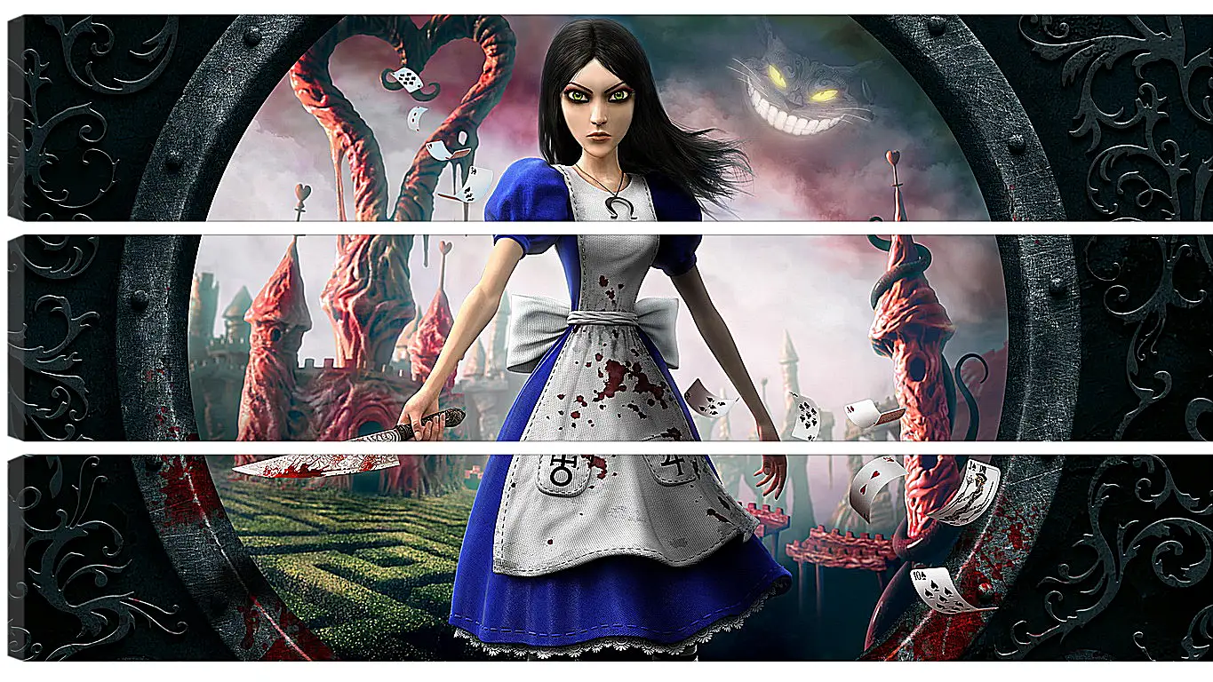 Модульная картина - alice madness returns, girl, dress
