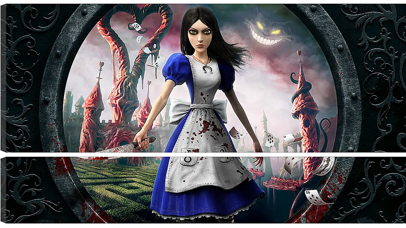 Модульная картина - alice madness returns, girl, dress
