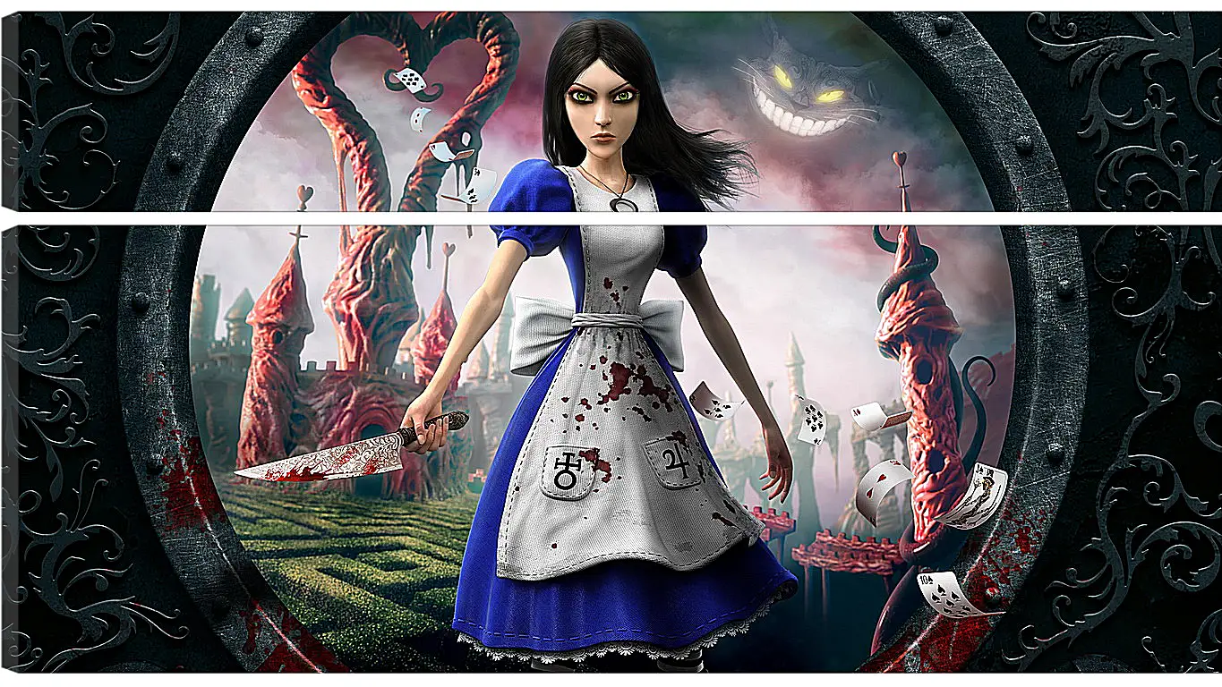 Модульная картина - alice madness returns, girl, dress
