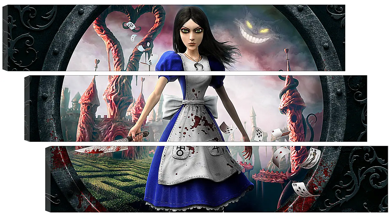 Модульная картина - alice madness returns, girl, dress
