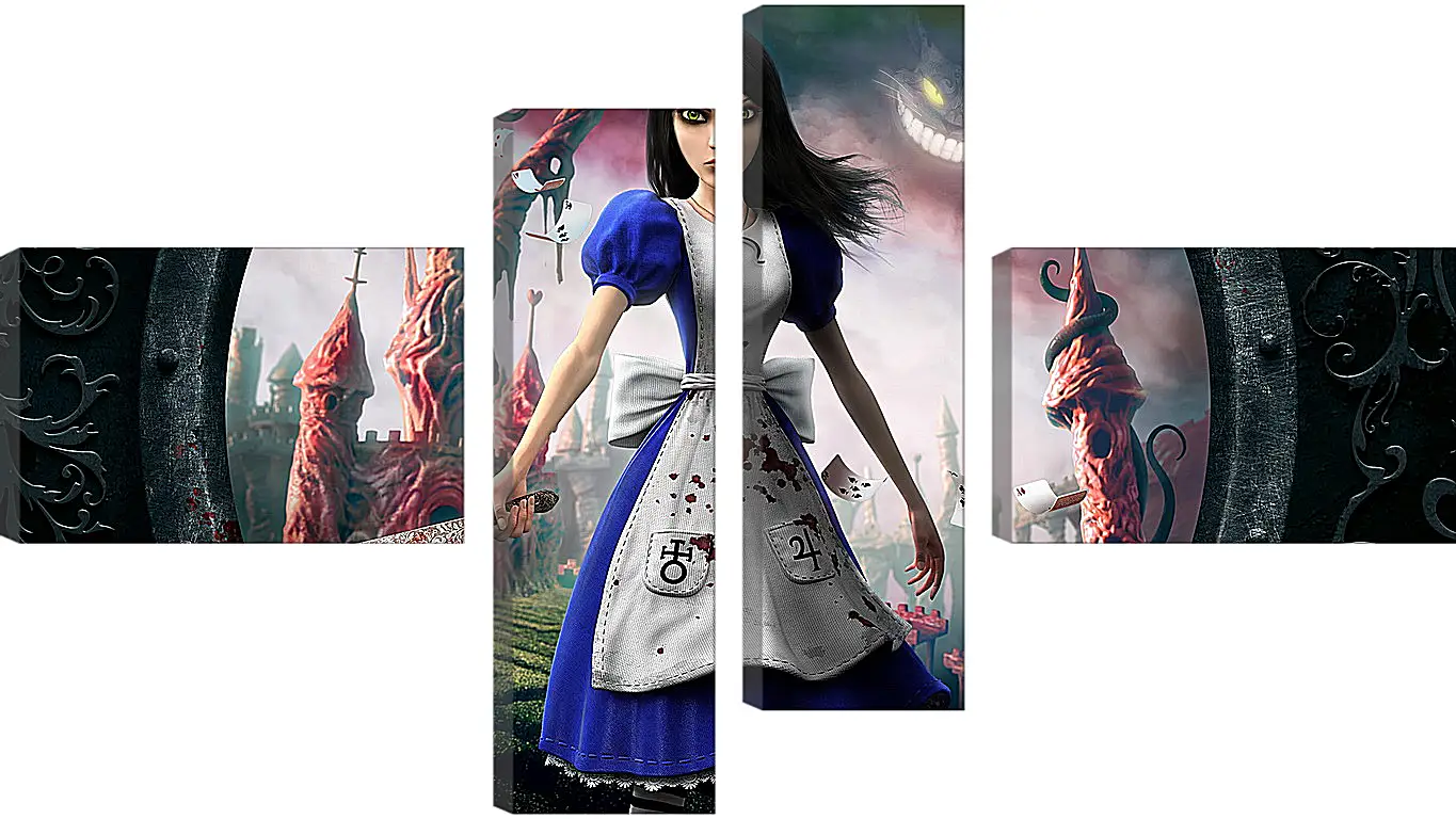 Модульная картина - alice madness returns, girl, dress
