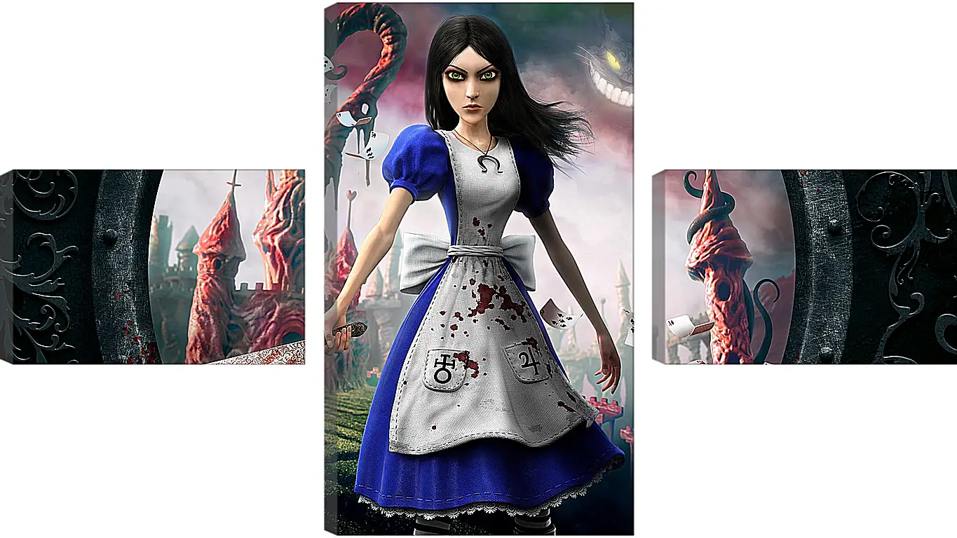 Модульная картина - alice madness returns, girl, dress
