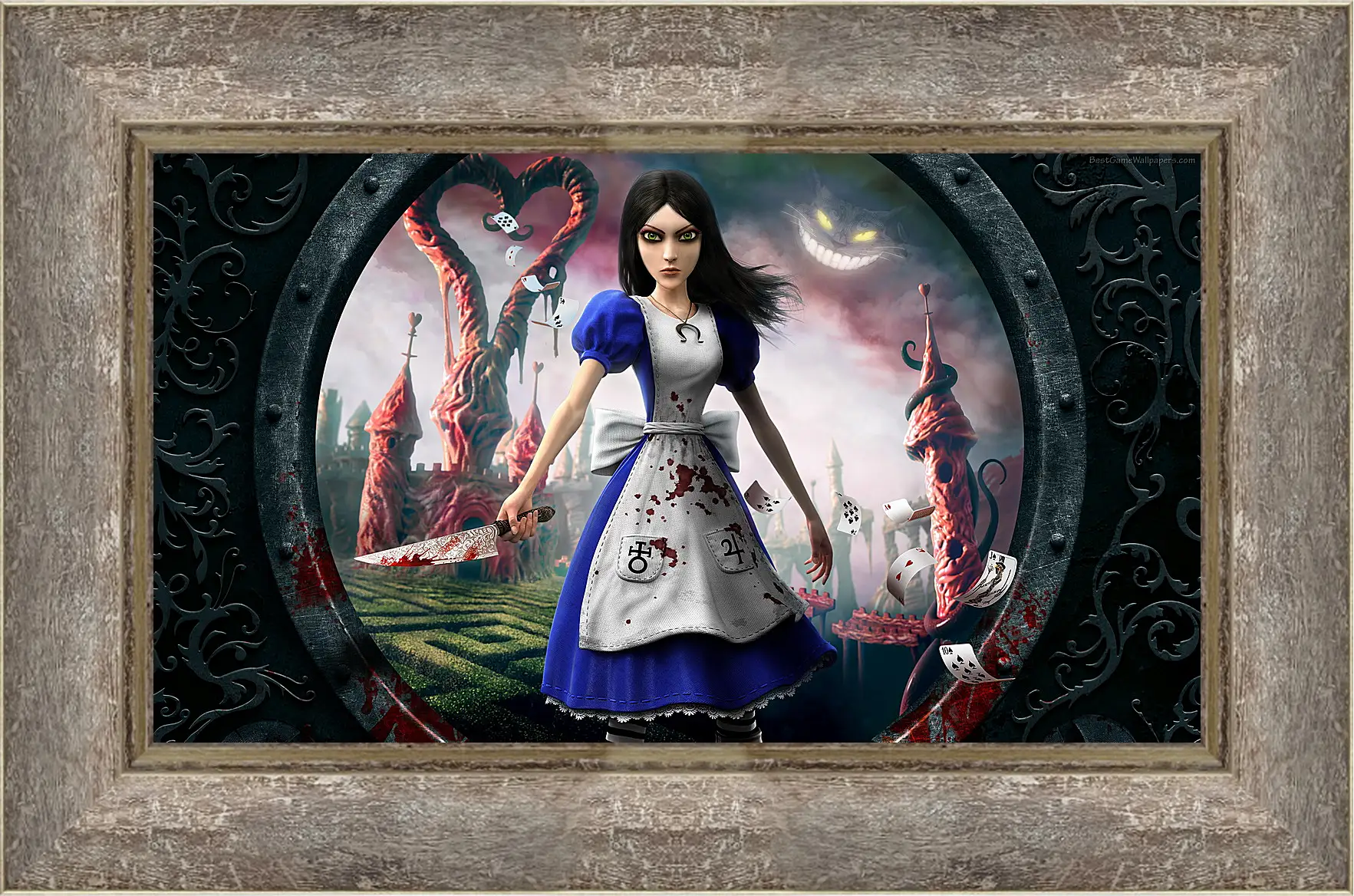 Картина в раме - alice madness returns, girl, dress
