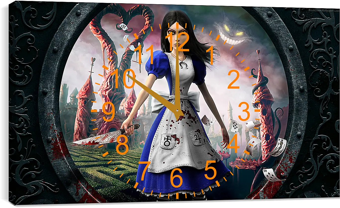 Часы картина - alice madness returns, girl, dress
