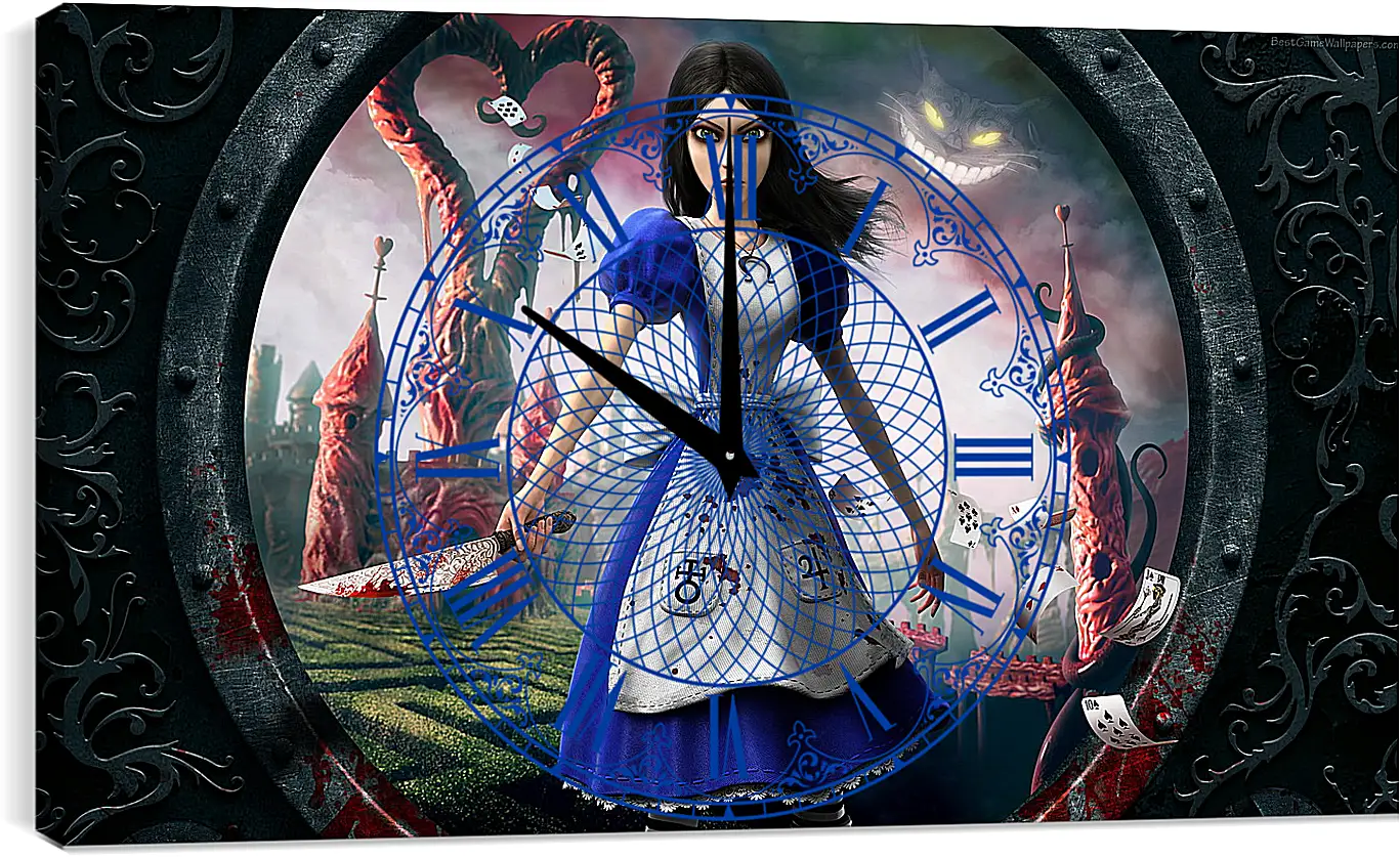 Часы картина - alice madness returns, girl, dress
