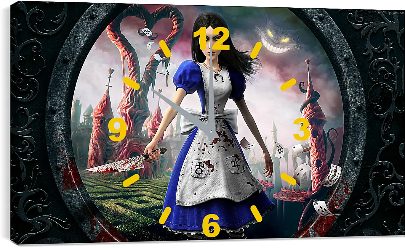 Часы картина - alice madness returns, girl, dress
