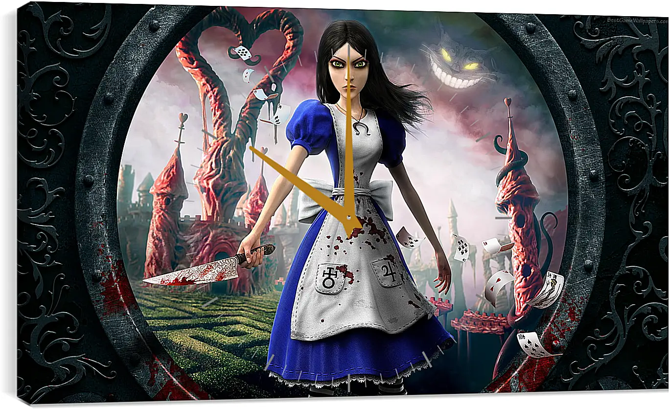 Часы картина - alice madness returns, girl, dress
