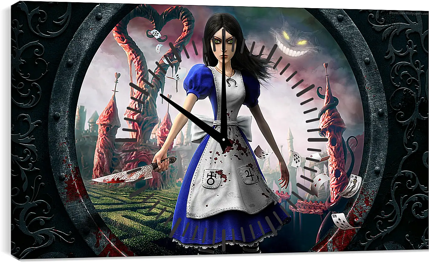 Часы картина - alice madness returns, girl, dress
