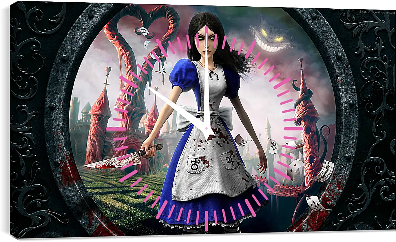 Часы картина - alice madness returns, girl, dress
