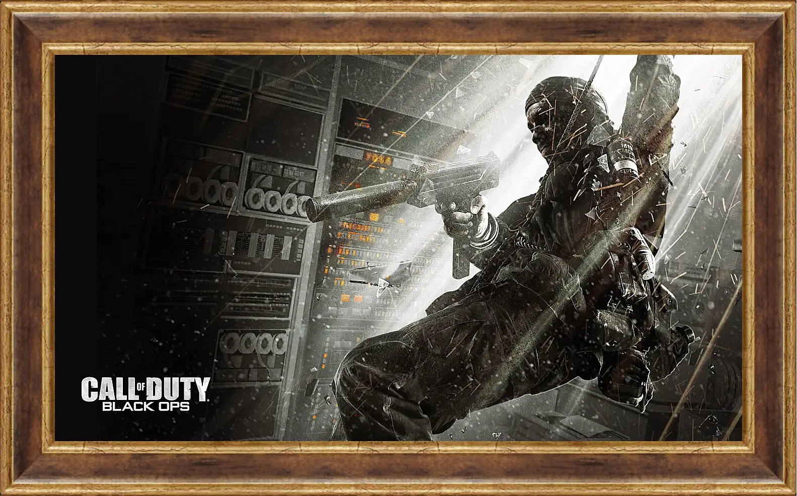 Картина в раме - call of duty black ops, soldier, gun