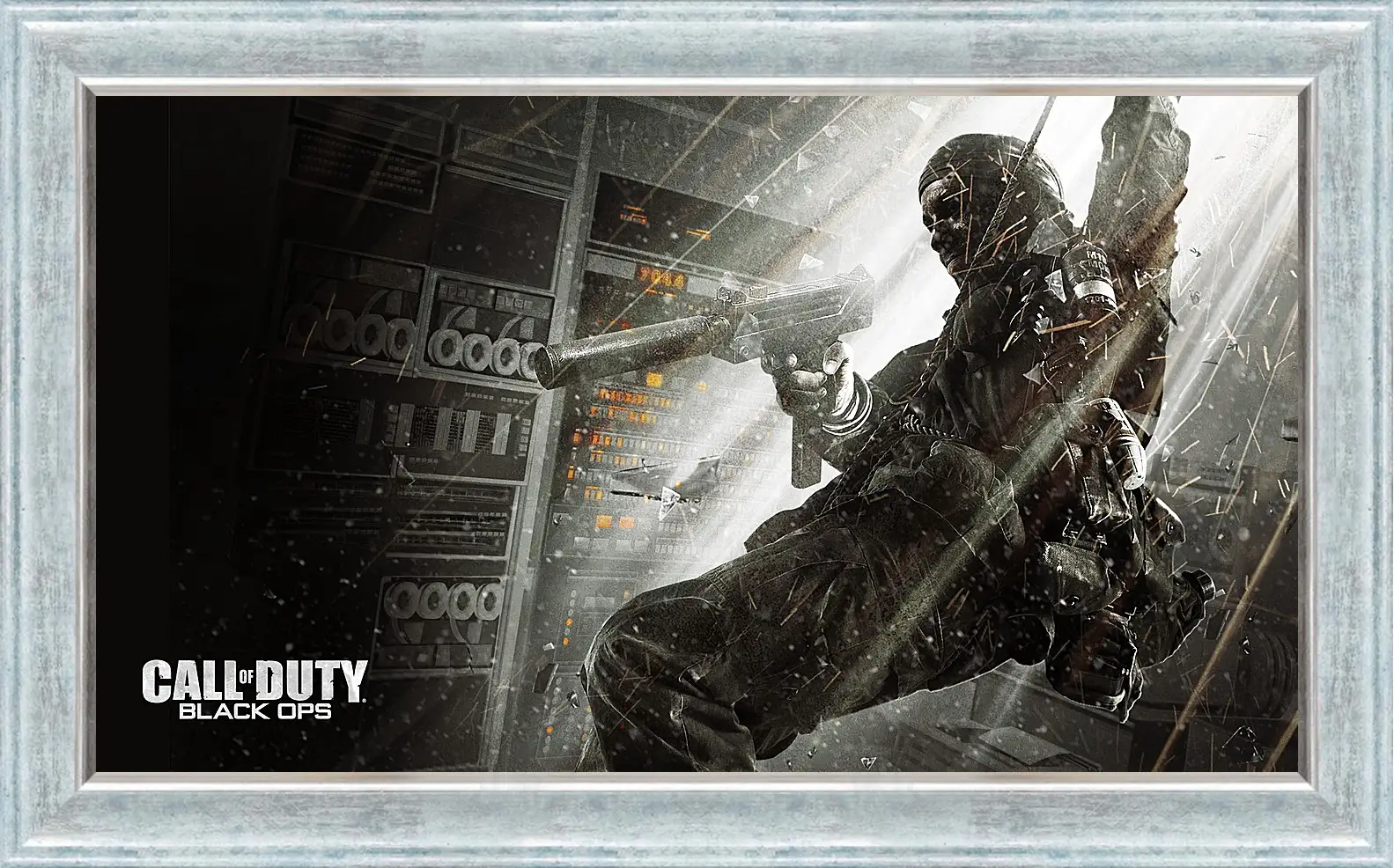 Картина в раме - call of duty black ops, soldier, gun