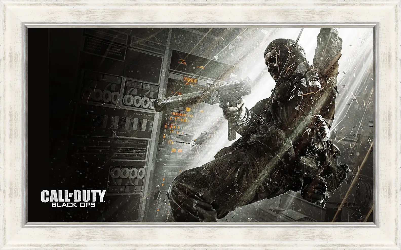 Картина в раме - call of duty black ops, soldier, gun