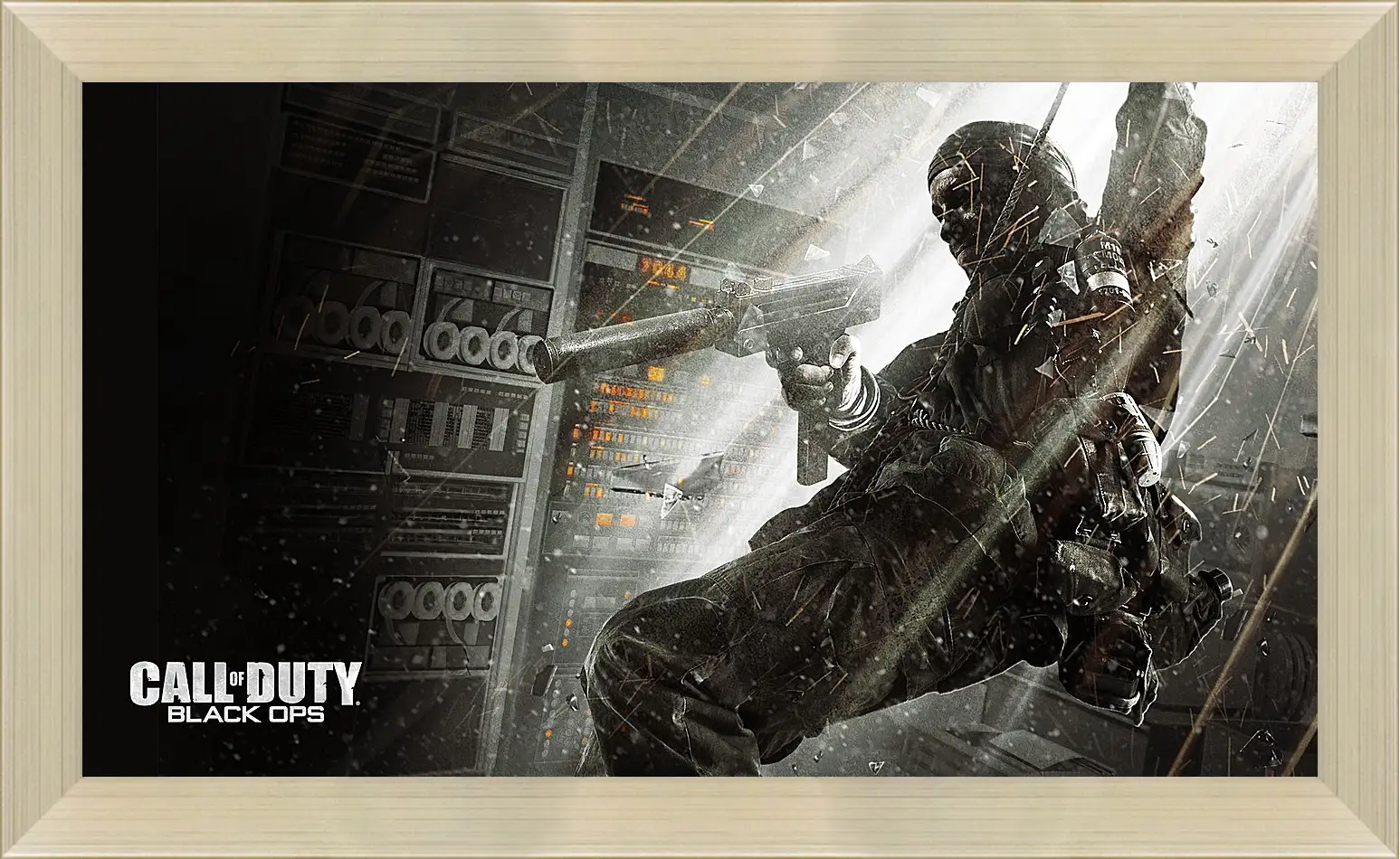 Картина в раме - call of duty black ops, soldier, gun