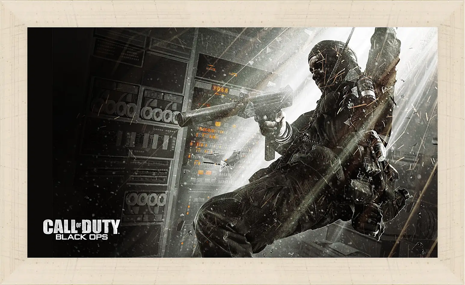 Картина в раме - call of duty black ops, soldier, gun