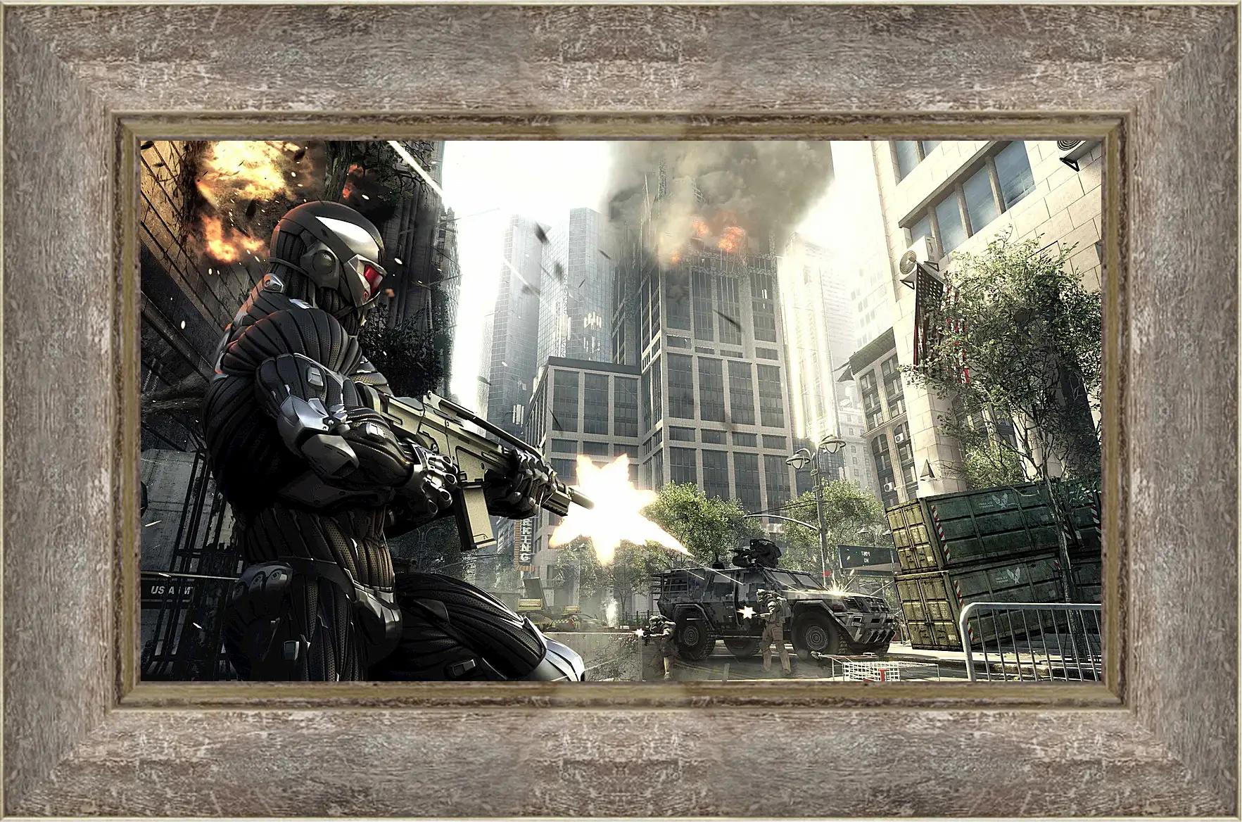 Картина в раме - crysis, prophet, car
