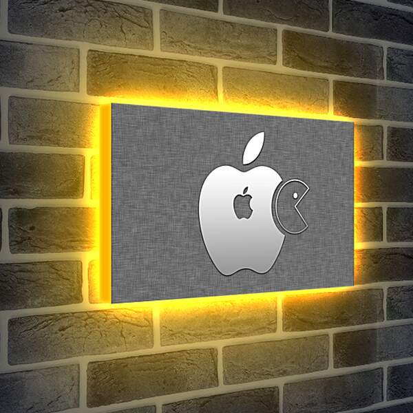 Лайтбокс световая панель - pacman, apple, food
