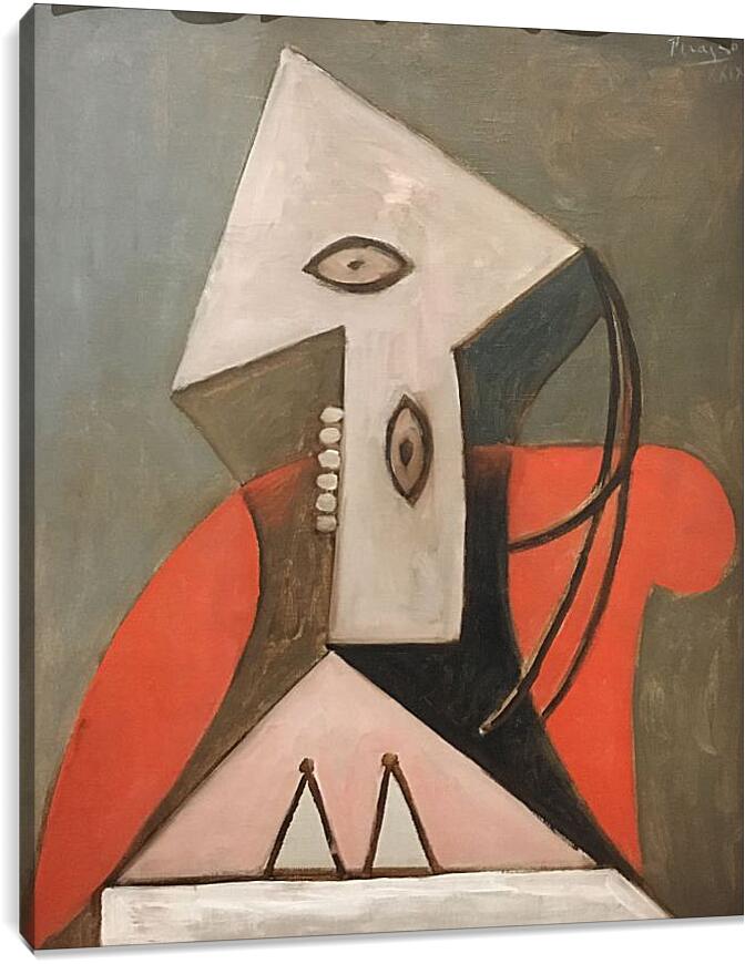 Постер и плакат - Женщина в красном кресле. Пабло Пикассо
