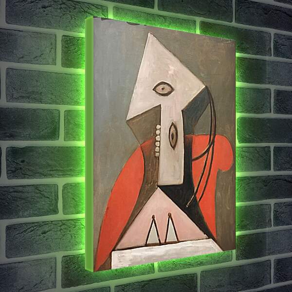 Лайтбокс световая панель - Женщина в красном кресле. Пабло Пикассо
