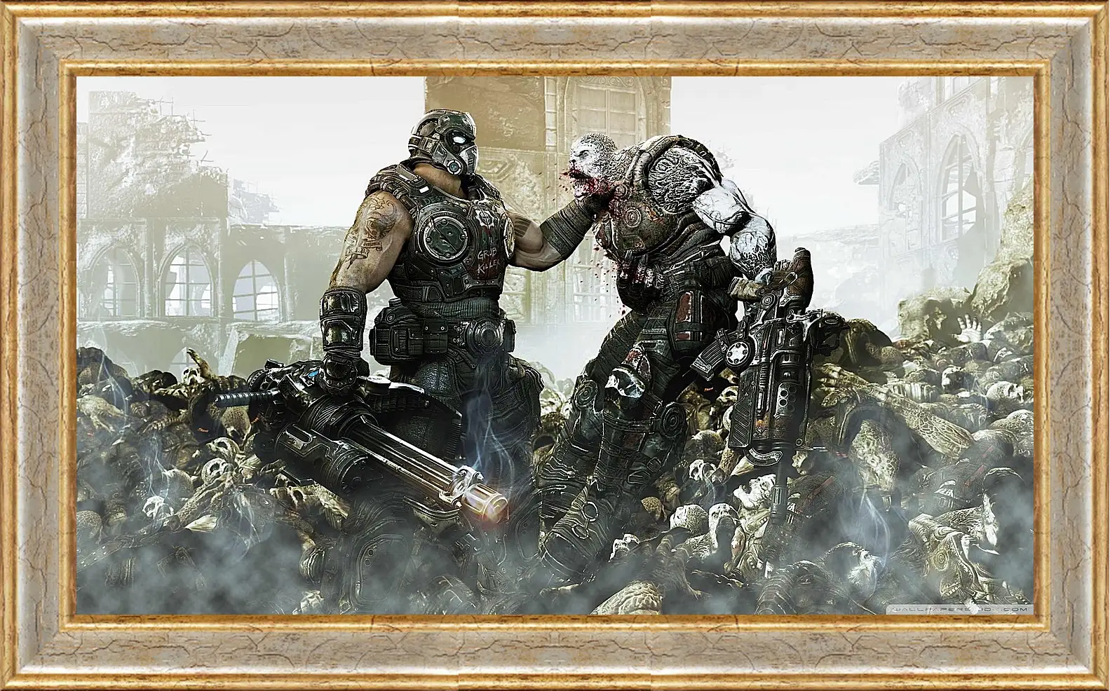 Картина в раме - locust, gears of war, game
