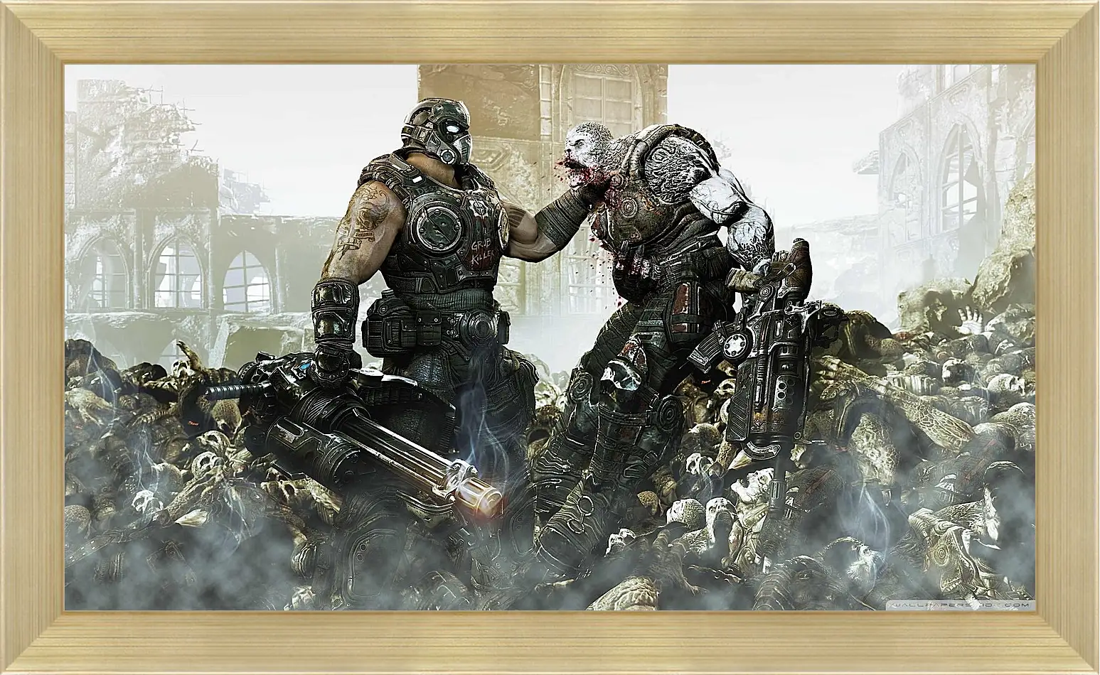 Картина в раме - locust, gears of war, game
