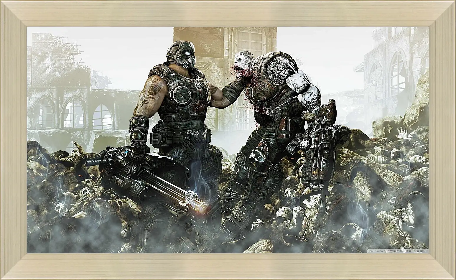 Картина в раме - locust, gears of war, game
