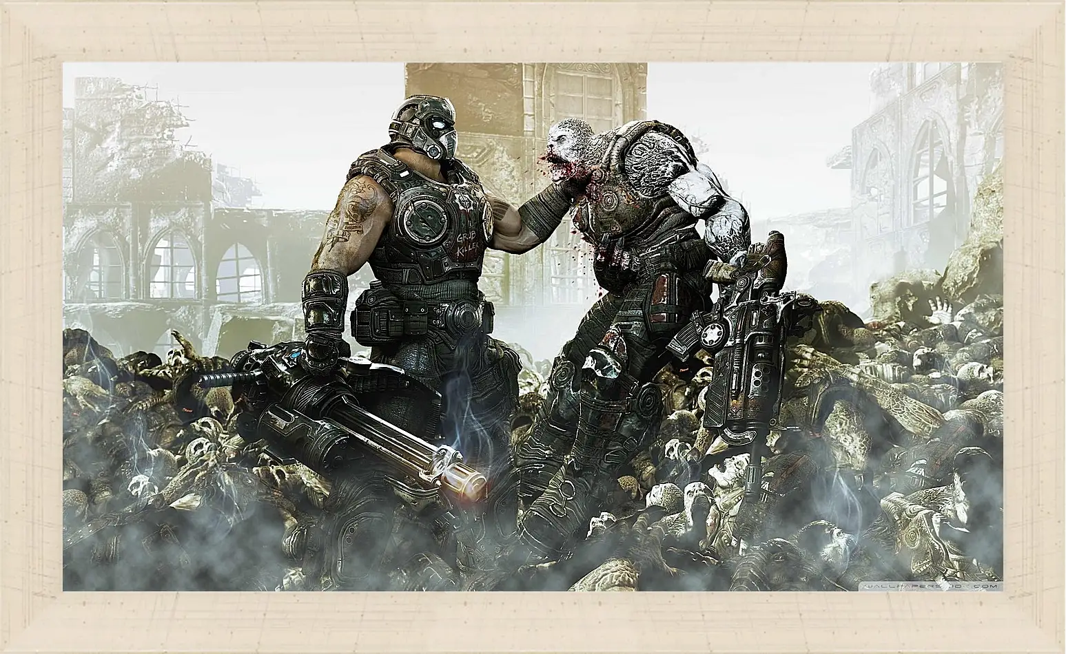 Картина в раме - locust, gears of war, game
