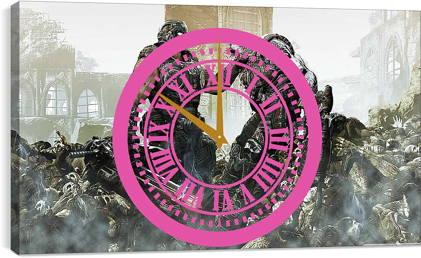 Часы картина - locust, gears of war, game

