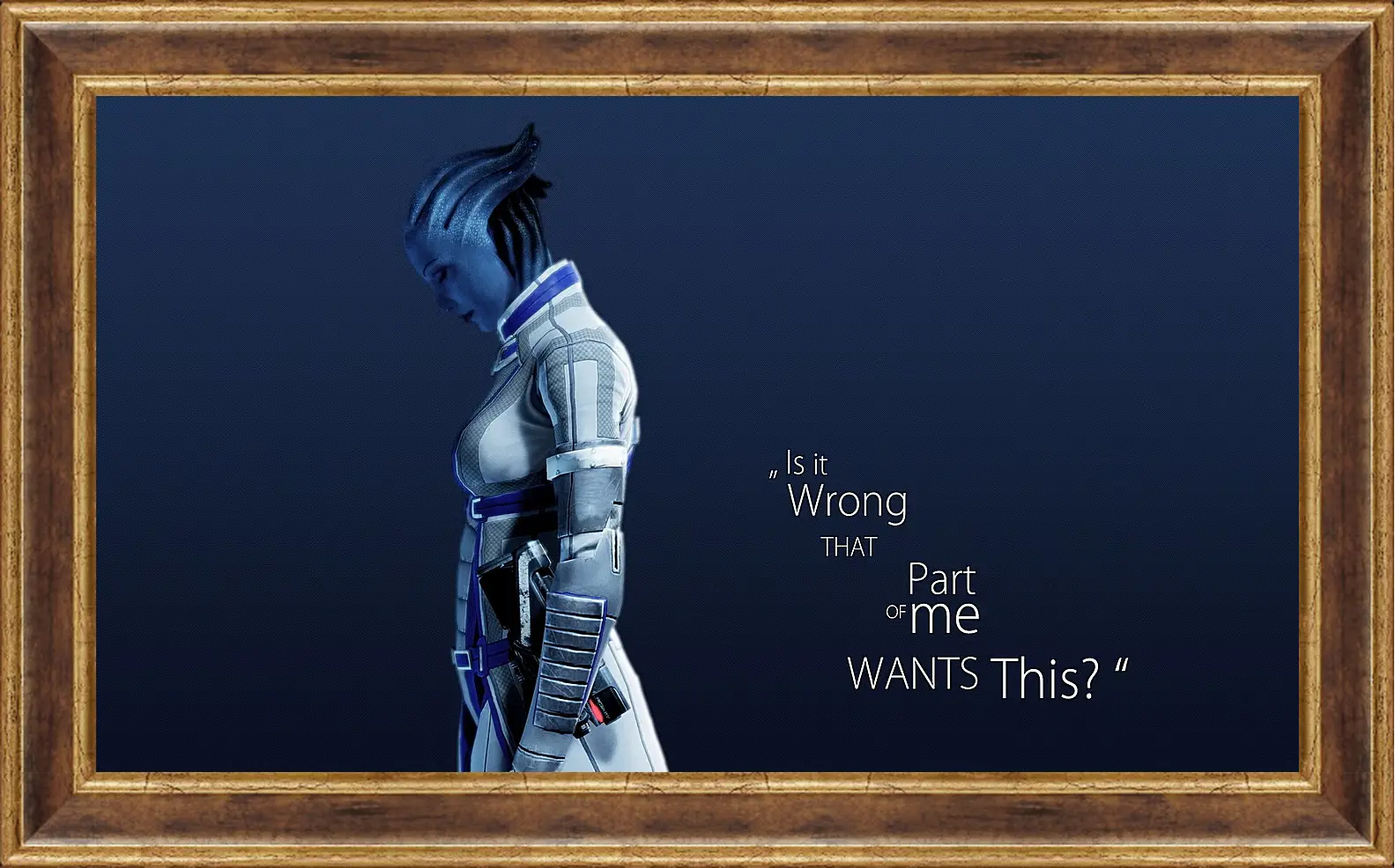 Картина в раме - mass effect 3, asari, character
